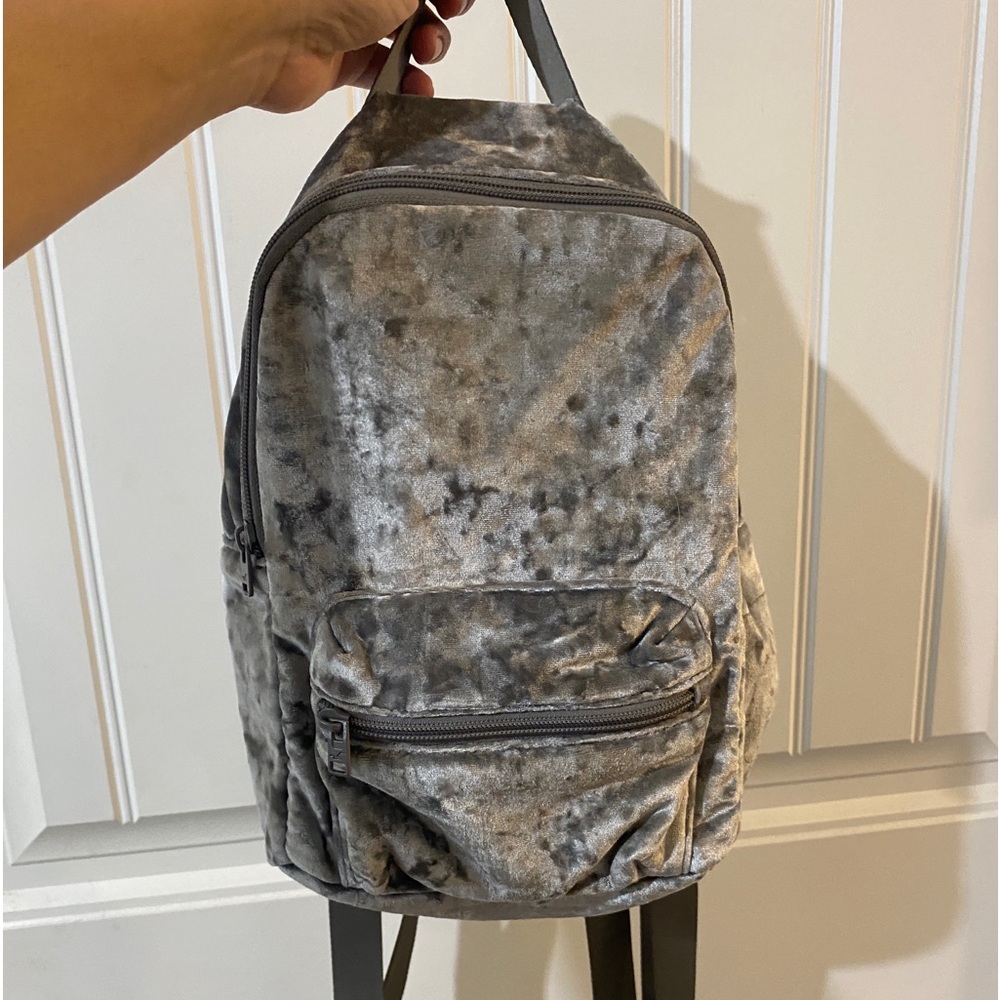 Hollister Mini Velvet Gray Backpack